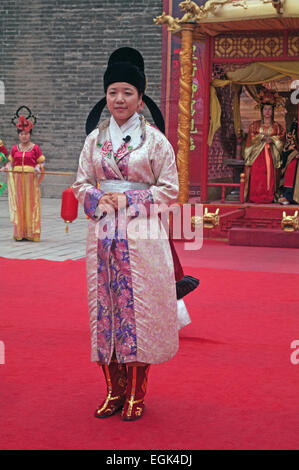 Traditionelle Begrüßung durch Stadt Wand Tor Xian Shaanxi China Asien Stockfoto