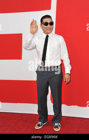 LOS ANGELES, CA - 11. Juli 2013: Psy auf der Los Angeles-Premiere von "Red 2" im Westwood Village Theatre. Stockfoto