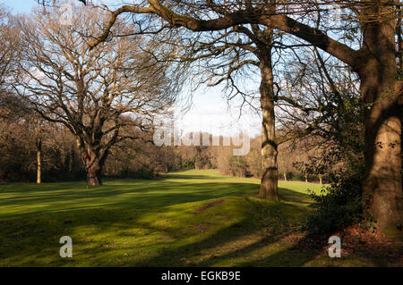 Beckenham Place Park Golfplatz im Süden von London. Stockfoto