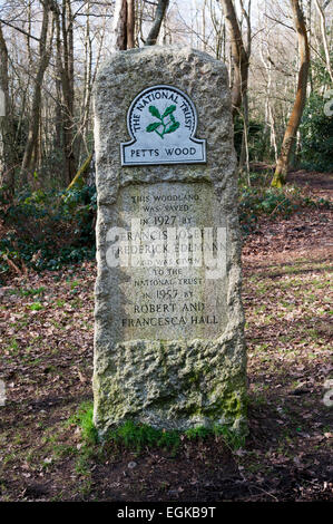 Das Edlmann-Denkmal in Petts Wood.  SIEHE DETAILS IN DER BESCHREIBUNG. Stockfoto