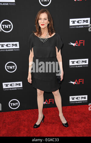 LOS ANGELES, CA - 6. Juni 2013: Leslie Warren auf dem 41. AFI Life Achievement Award ehrt Mel Brooks im Dolby Theater, Hollywood. Stockfoto