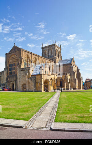 Abtei St. Mary the Virgin in Sherborne, Dorset, England, UK Stockfoto