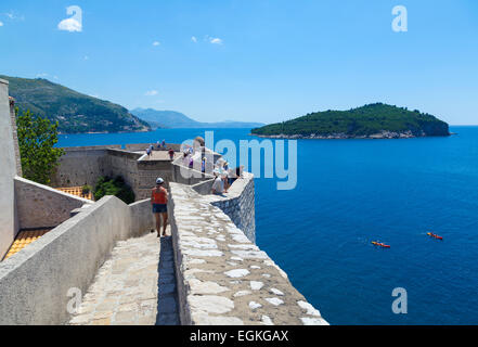 Stadtmauer von Dubrovnik Stockfoto