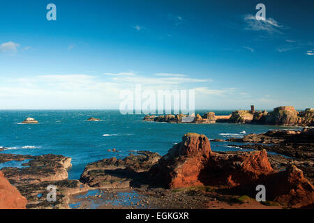 Dunbar Castle von John Muir Weg, Dunbar, East Lothian Stockfoto
