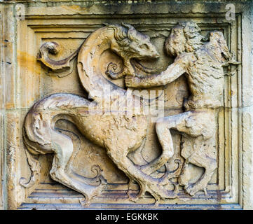 Detail der Fassade. Stockfoto