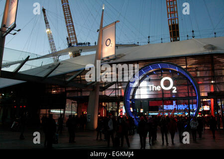 Außen in der O2 für die ATP World Tour Finals in London, England Stockfoto