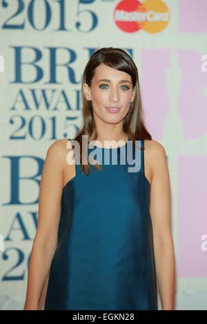 London, UK. 25. Februar 2015. Laura Jackson besucht den Brit Awards, Briten, bei O2 Arena in London, Großbritannien, am 25. Februar 2015. Bildnachweis: Dpa picture Alliance/Alamy Live News Stockfoto