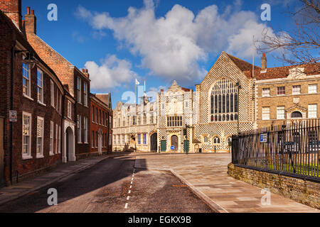 Das Rathaus und die Trinity Guildhall, Kings Lynn, Norfolk, England, Vereinigtes Königreich. Stockfoto