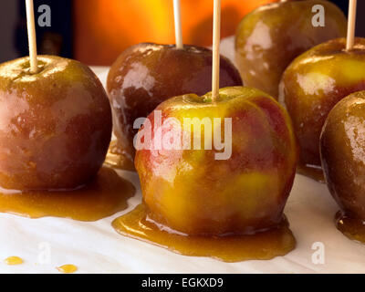 Toffee Äpfel Stockfoto