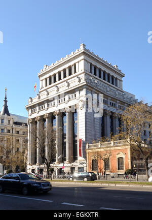 Instituto Cervantes Hauptquartier für spanische Kultur und Sprache in Calle Alcala, Madrid, Spanien Stockfoto