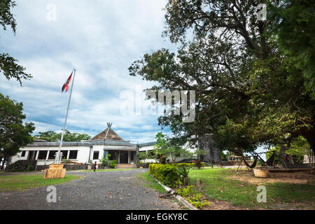 Der ehemalige König Sihanouk Herrenhaus auf dem Hügel in Kep, Kambodscha. Stockfoto
