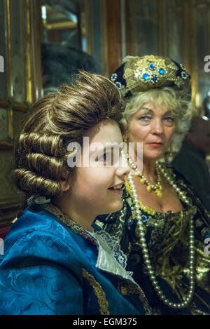 Die Masken in Venedig im Karneval Stockfoto