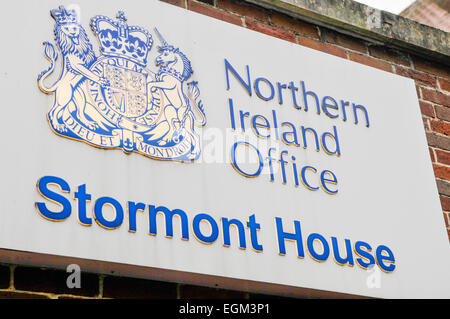 Belfast, Nordirland, 11. Dezember 2014 - Stormont Haus, Haus des Amtes für Nordirland Stockfoto