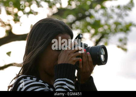 Amateur-Fotografen Stockfoto