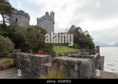 Glenveagh Castle im Glenveagh National Park, Co. Donegal, Irland Stockfoto