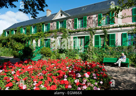 Claude Monet Garten Giverny Departement Eure Frankreich Europa Stockfoto