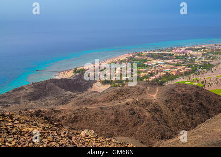 Ansicht von Taba Heights Golf Resort befindet sich am Roten Meer in Sinai-Halbinsel, Ägypten Stockfoto