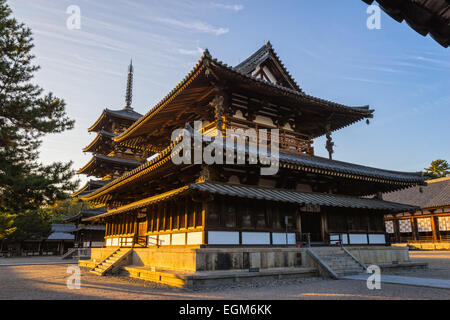 Horyu-Ji-Tempel in Nara, UNESCO-Weltkulturerbe, Japan Stockfoto