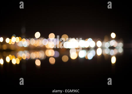 Killybegs Pier in der Nacht, Co. Donegal, Irland Stockfoto