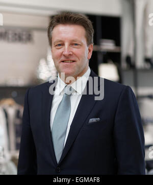 Düsseldorf, Deutschland. 26. Februar 2015. Gerry Weber International AG, Jahrespressekonferenz, Düsseldorf, Deutschland, Feb26, 2015: CEO Ralf Weber. Bildnachweis: Jürgen Schwarz/Alamy Live-Nachrichten Stockfoto