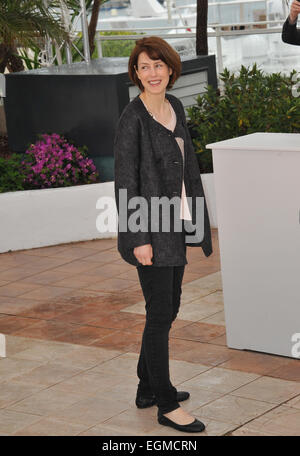 CANNES, Frankreich - 18. Mai 2013: Gina McKee bei dem Fototermin für ihren Film "Jimmy P. Psychotherapy von einem Plains-Indianer" im Wettbewerb der 66. Filmfestival von Cannes. Stockfoto