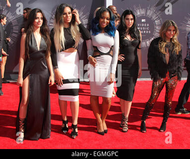 2014 MTV Video Music Awards - Ankünfte im Forum Featuring statt: Camila Cabello, Dinah Jane Hansen, Normani Hamilton, Lauren Jauregui, Ally Brooke Where: Los Angeles, California, Vereinigte Staaten von Amerika bei: 24. August 2014 Stockfoto