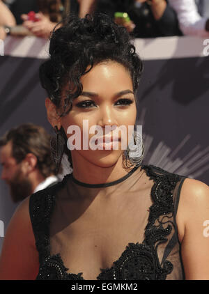 Die 2014 MTV Video Music Awards Ankünfte Featuring: Alexandra Shipp Where: Los Angeles, California, Vereinigte Staaten von Amerika bei: 25. August 2014 Stockfoto