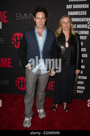 Showtime 2014 Emmy Eve anlässlich der Sunset Tower Hotel - Anreise mit: Gäste wo: Los Angeles, California, Vereinigte Staaten von Amerika bei: 25. August 2014 Stockfoto