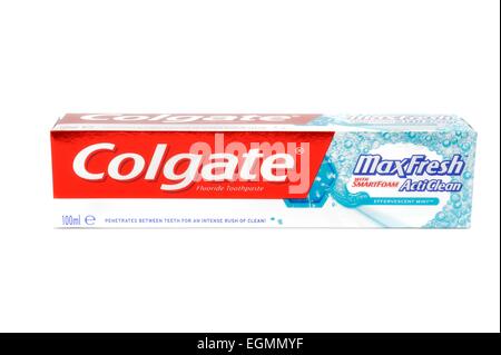 Colgate Maxfresh Acti sauber Zahnpasta Stockfoto