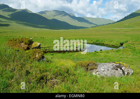 Fluss Cluanie und Glen Shiel, Highland, Schottland Stockfoto