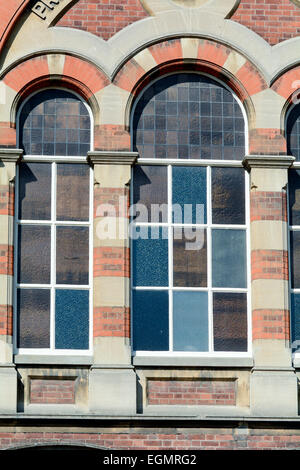 Providence Baptist Kapelle Glasfenster in Bedford, Bedfordshire, England Stockfoto