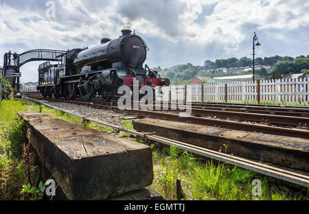 LNER BAUREIHE D49 Baureihe 4-4-0 Dampflokomotive Nr.246 'Morayshire' auf der Bo'Ness & Kinneil Railway, West Lothian, Schottland Stockfoto