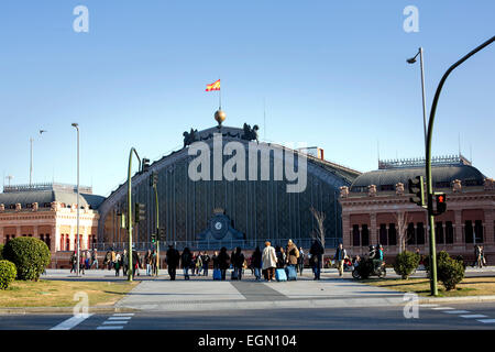 Der Bahnhof Atocha, Madrid Stockfoto