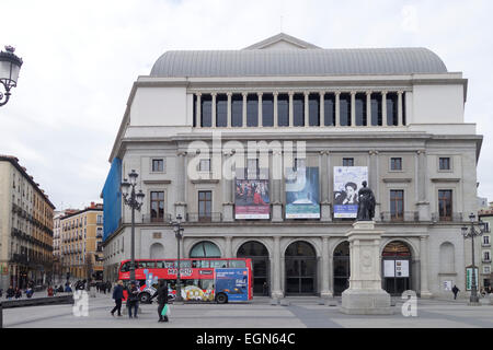 Klassische Oper Haus, Royal Theater, Teatro Real, Konzertsaal, Plaza de Isabel II-Madrid, Spanien Stockfoto