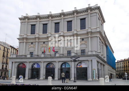 Hintere Teil des klassischen Opera House, Royal Theater, Teatro Real, concert Hall, Plaza de Oriente, Madrid, Spanien Stockfoto
