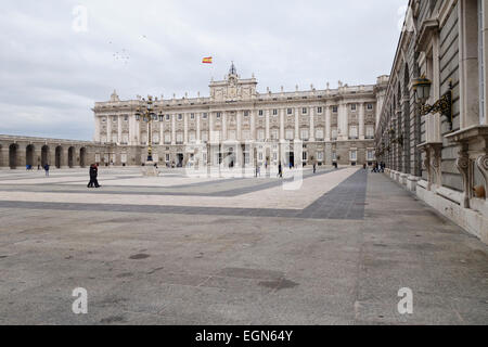 Palacio Real de Madrid, Königspalast, offizielle Residenz des spanischen Königshauses, Madrid, Spanien. Stockfoto