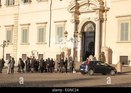 Quirinalspalast – Italiens Präsident Residenz und Büro Stockfoto