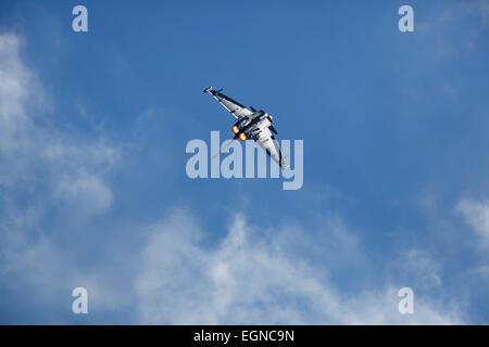 RAF Typhoon FGR4 Display an der Bristol Balloon Fiesta.  Lange Ashton, Somerset.  August 2013. Stockfoto