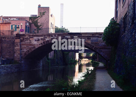 Chesapeake and Ohio Canal National Historical Park in Georgetown, Washington D.C. Stockfoto