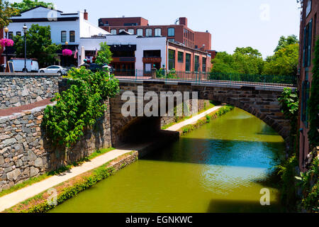 Chesapeake and Ohio Canal National Historical Park in Georgetown, Washington D.C. Stockfoto