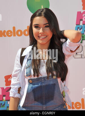 LOS ANGELES, CA - 17. Juli 2014: Madison Bier an den ersten jährlichen Nickelodeon Kids Choice Sports Awards an Pauley Pavilion, UCLA. Stockfoto