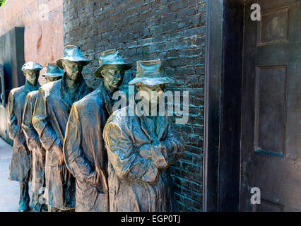 Franklin Delano Roosevelt Memorial in Washington Weltwirtschaftskrise Skulptur Stockfoto