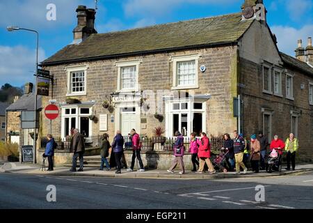 Das Castle Inn, Bakewell, Derbyshire, Peak District, England UK. Stockfoto