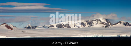 Antarktis, Antarctic Sound, kontinental, Schelfeis im Sommer Panorama Stockfoto