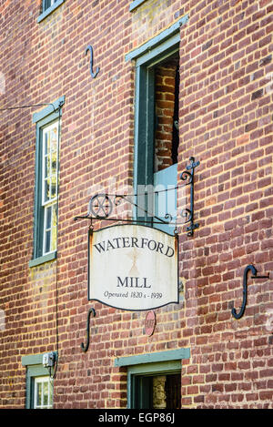 Die alte Mühle, Waterford, Virginia Stockfoto