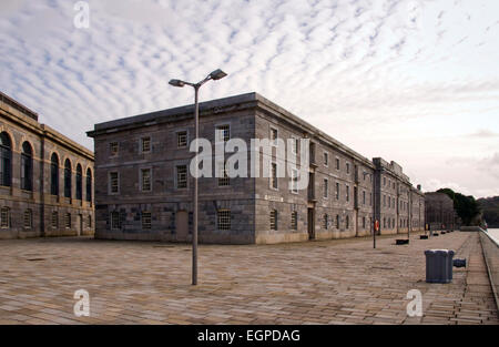 Royal William Yard, Plymouth, Devonshire, UK, formal Royal Navy Bevorratung Dept, jetzt umgewandelt in Wohnungen von Urban Splash. Stockfoto