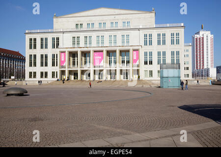 Opernhaus, Leipzig, Sachsen, Deutschland Stockfoto