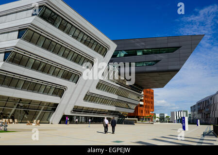 Neuen Campus der Universität der Wirtschaftsuniversität Wien (WU Wien) eröffnete im Jahr 2009 im Bereich Prater, Wien, Österreich Stockfoto