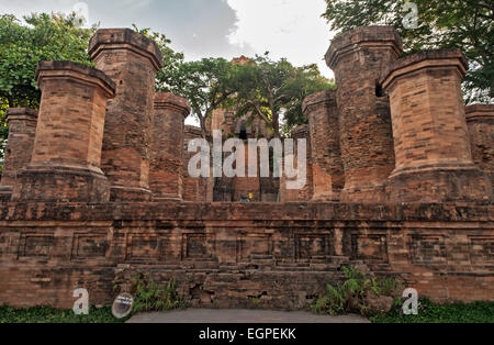 Stock Foto - Nha Trang, Vietnam. Po Nagar Cham Towers. Der Nordturm Thap Chinh Stockfoto