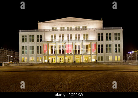 Opernhaus, Leipzig, Sachsen, Deutschland Stockfoto
